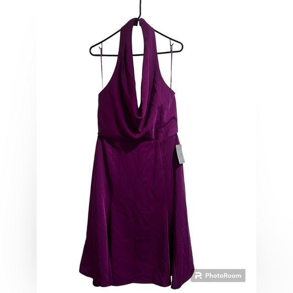 Anthropologie Harlyn Halter Dress in Purple, xl - Picture 2 of 9
